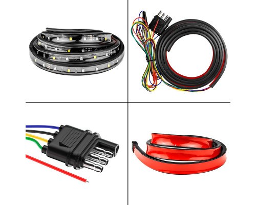 Подсветка для автомобиля гибкая LED лента для авто DXZ N-PK-1 1,5 м