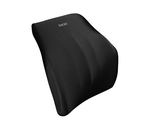 Универсальная поясничная подушка на сиденье DACRT для спины с эффектом памяти ортопедическая Black