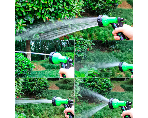 Набор поливочный шланг BlueBird BB-1208 на катушке пистолет с распылителем 7-ми режимный 15 м