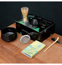 Набор Mavanto 5456 для приготовления чая матча 7 предметов Black