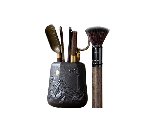 Набор инструментов XKXTJ020 для чайной церемонии 5 предметов нож для пуэра кисточка лопатка держатель щипцы Ваншань