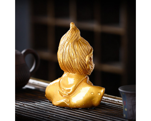 Фигурка для чайной церемонии ZBY-2407303 Король Обезьян меняющая цвет от горячей воды Gold