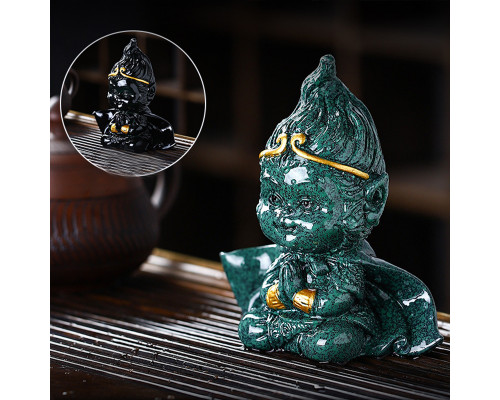 Фигурка для чайной церемонии ZBY-2407303 Король Обезьян меняющая цвет от горячей воды Green