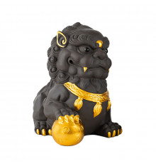 Фигурка для чайной церемонии Львица золотая приносящая счастье