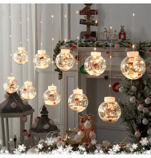 Светодиодная гирлянда Y003 Santa Claus 3.5 м Теплый свет