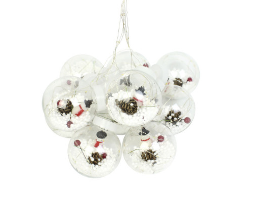 Светодиодная гирлянда Y005 Snowman 3.5 м Цветной свет