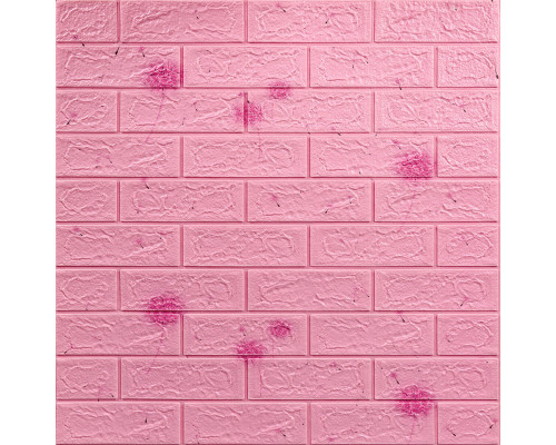 Декоративная 3D панель самоклейка 700x770x5мм Одуваны (светло-розовый кирпич) (022) SW-00000023