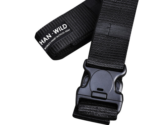 Ремень тактический нейлоновый Han-Wild 5263 6 см Black