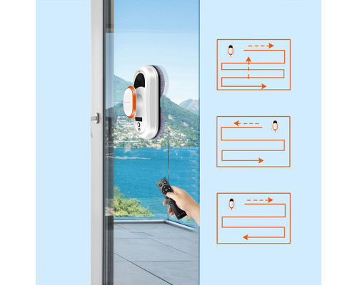 Робот для мытья окон Liectroux HCR-09 автоматический робот-мойщик для стеклянных поверхностей плитки с ДУ