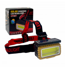 Налобный фонарь X-Balog BL-LY-807 фонарик с солнечной батареей