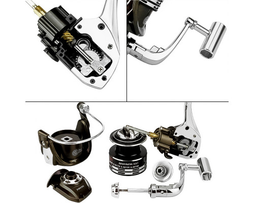 Катушка безынерционная Yumoshi BY 6000 Black