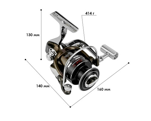 Катушка безынерционная Yumoshi BY 6000 Black