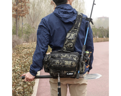 Сумка для рыболовных снастей LEO 28159 Black Camouflage