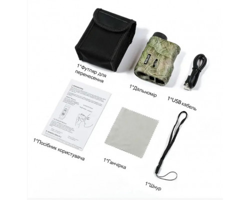 Новый водонепроницаемый профессиональный лазерный дальномер с измерением угла и скорости на расстояние до 1000 метров.