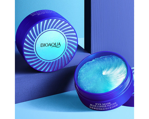 Гидрогелевые патчи BIOAQUA Eye Mask Blue Copper Peptide с синим медным пептидом 80 г