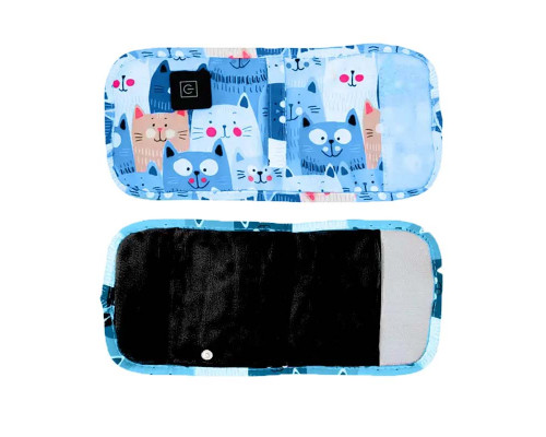 Портативный подогреватель AQW5G Cats для детской бутылочки USB 3 режима Blue