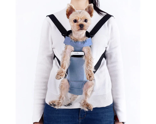 Рюкзак-кенгуру для животных SY210814 Light Jeans с карманом L