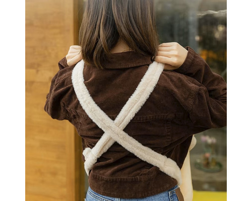 Рюкзак-переноска для кошек 2308SXMJ2582HA12 Мишка утепленный с карманом для рук Yellow S