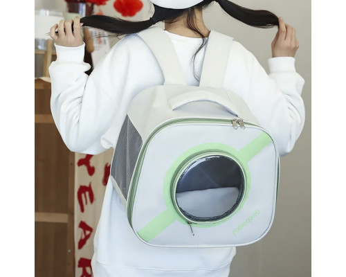 Рюкзак-переноска для кошек Taotaopets 241109 Window Green
