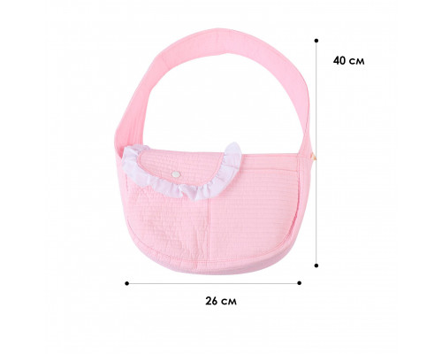 Слинг-переноска для котов и собак SY-2022-0502 Pink M (40*11*26 см)