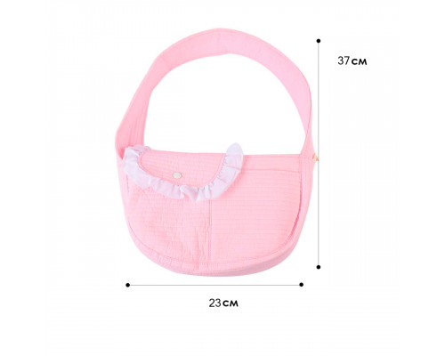 Слинг-переноска для котов и собак SY-2022-0502 Pink S (37*11*23 см)