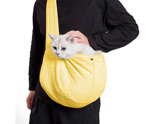 Слинг-переноска для котов и собак SY-2022-0502 Yellow M (40*11*26 см)