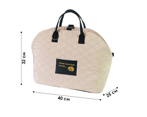 Сумка-переноска для животных S82 для собак и кошек автомобильная портативная Beige