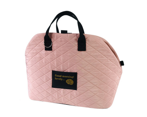 Сумка-переноска для животных S82 для собак и кошек автомобильная портативная Pink