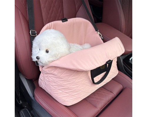 Сумка-переноска для животных S82 для собак и кошек автомобильная портативная Pink