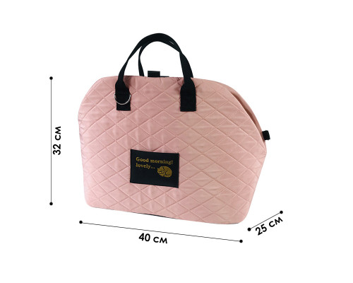 Сумка-переноска для животных S82 для собак и кошек автомобильная портативная Pink