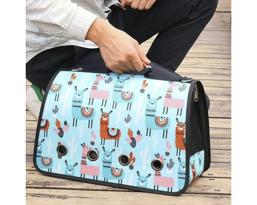 Сумка-переноска для котов и собак Taotaopets 246610 M Blue Alpaca