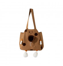 Сумка-переноска для кошек и собак 2404SXMJ3153 Сookies холщовая Brown M