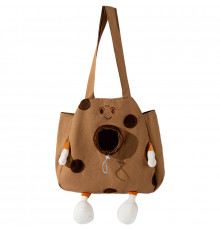Сумка-переноска для кошек и собак 2404SXMJ3153 Сookies холщовая Brown XL