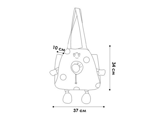 Сумка-переноска для кошек и собак 2404SXMJ3153 Сookies холщовая Yellow L