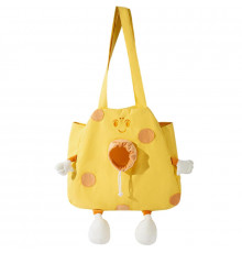 Сумка-переноска для кошек и собак 2404SXMJ3153 Сookies холщовая Yellow XL