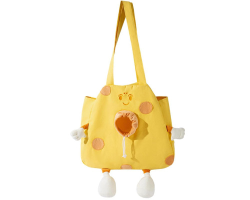 Сумка-переноска для кошек и собак 2404SXMJ3153 Сookies холщовая Yellow XL