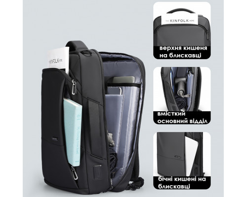 Рюкзак Mark Ryden MR-9533SJ для ноутбука 15.6" 20-35L Black