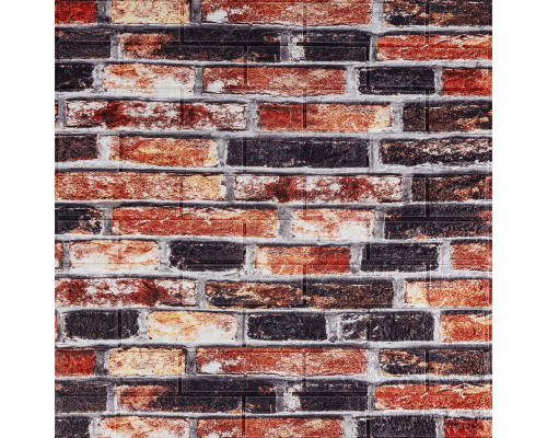 Декоративная 3D панель 700x770x5мм Серо-синий Екатеринославский кирпич (048) SW-00000027