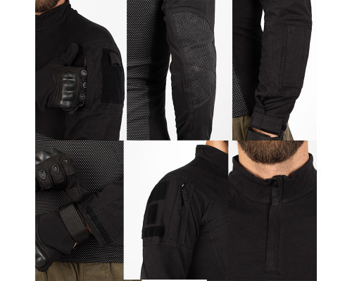 Тактическая рубашка убокс Han-Wild 005 Black S