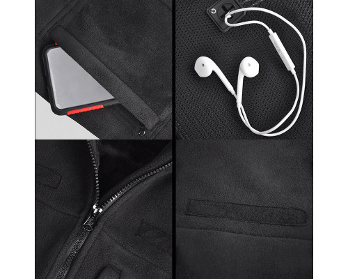 Тактическая флисовая толстовка Han-Wild HW012 Black S