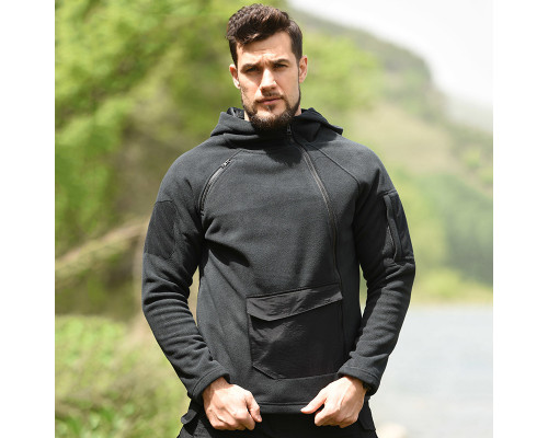 Тактическая флисовая толстовка Han-Wild HW021 Black XL