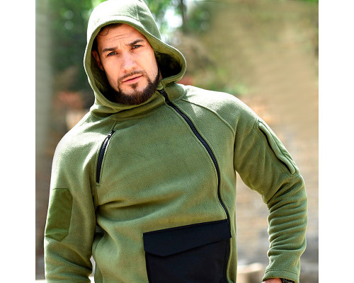 Тактическая флисовая толстовка Han-Wild HW021 Green S