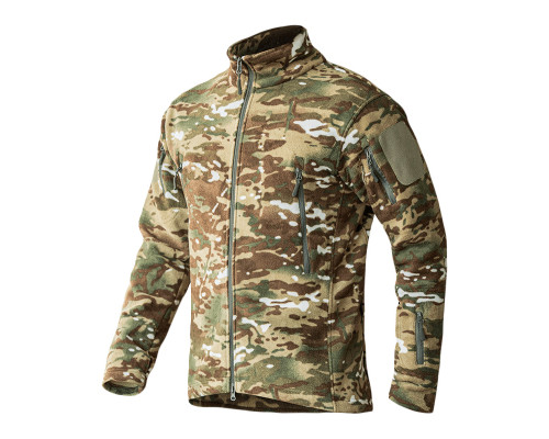 Тактическая флисовая кофта военная толстовка армейская S.archon HSD06 Camouflage CP S