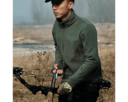 Тактическая флисовая кофта военная толстовка армейская S.archon HSD06 Green 2XL