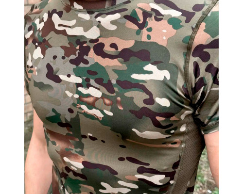 Тактическая футболка с коротким рукавом A159 Camouflage CP 2XL